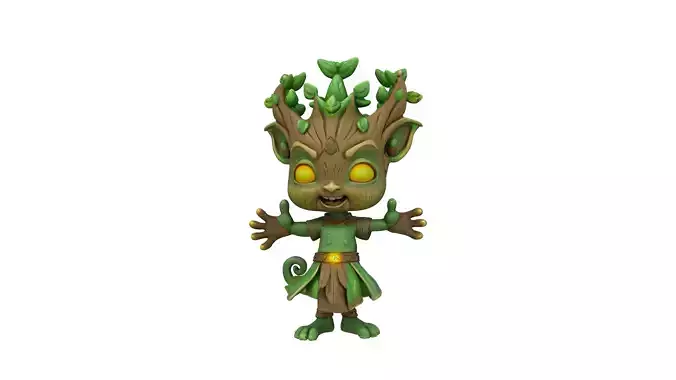 Stylized Tree Spirit 3D Character