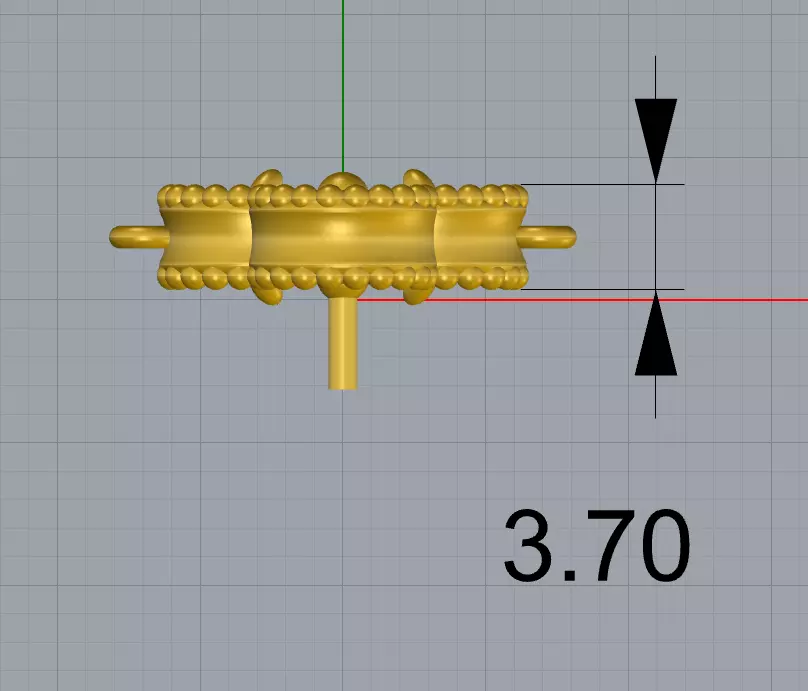 Bracelet Vintage Alhambra 3D print model_3