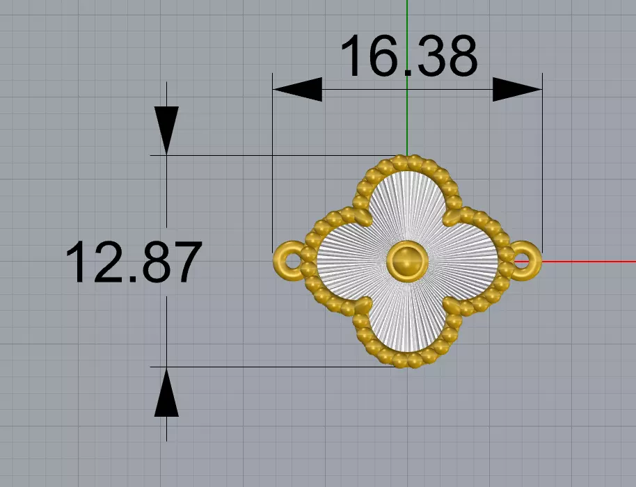 Bracelet Vintage Alhambra 3D print model_2