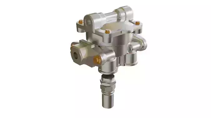 Trailer Air Brake Spring Brake Control Valve  3D Model