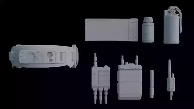 Sci-Fi - Soldier Equipment Elements