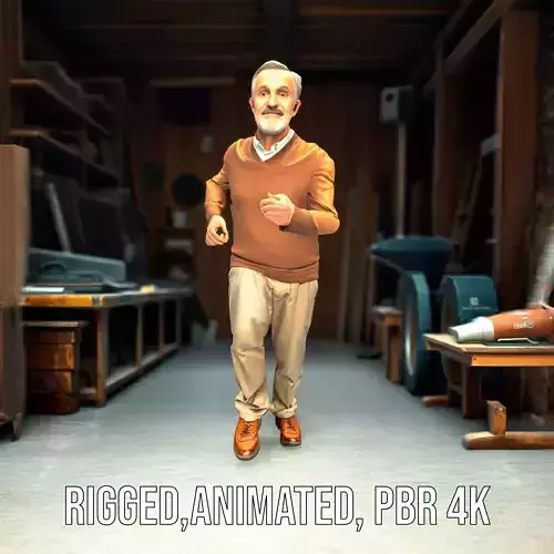 Warm Sweater Grandpa model pack