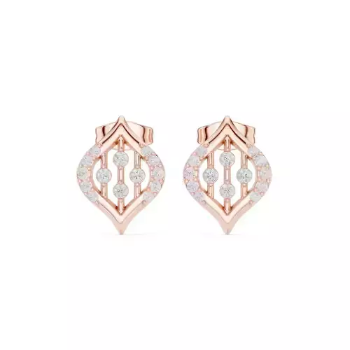 Diamond Studs Earrings 3dm stl renders animation videos details