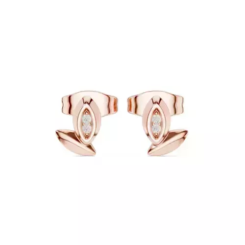 Diamond Studs Earrings 3dm stl renders animation videos details