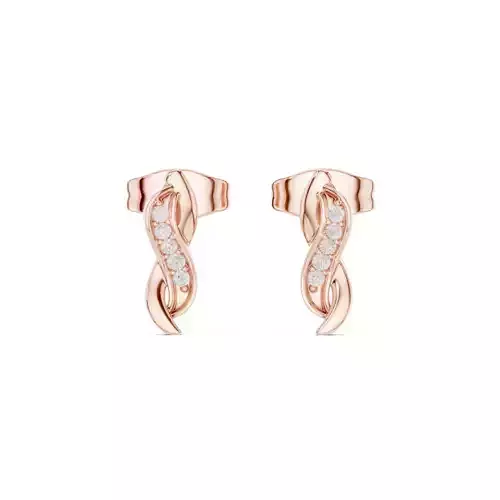 Diamond Studs Earrings 3dm stl renders animation videos details