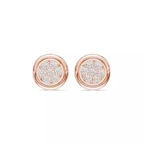 Diamond Studs Earrings 3dm stl renders animation videos details