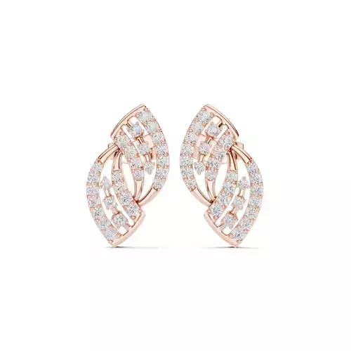 Diamond Studs Earrings 3dm stl renders animation videos details 