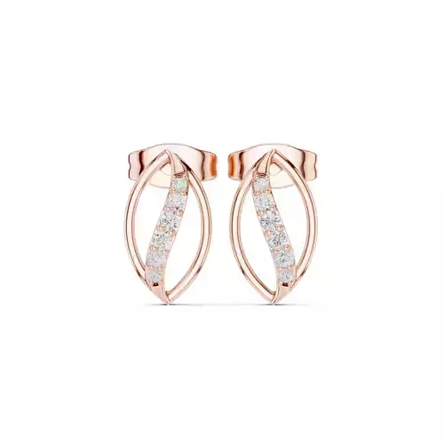 Diamond Studs Earrings 3dm stl renders animation videos details