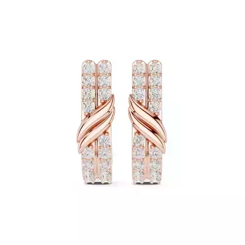 Diamond Hoops Earrings 3dm stl renders animation details