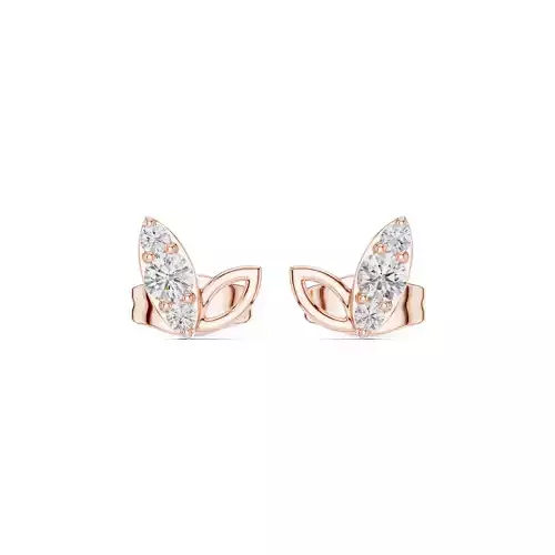 Diamond Studs Earrings 3dm stl renders animation videos details