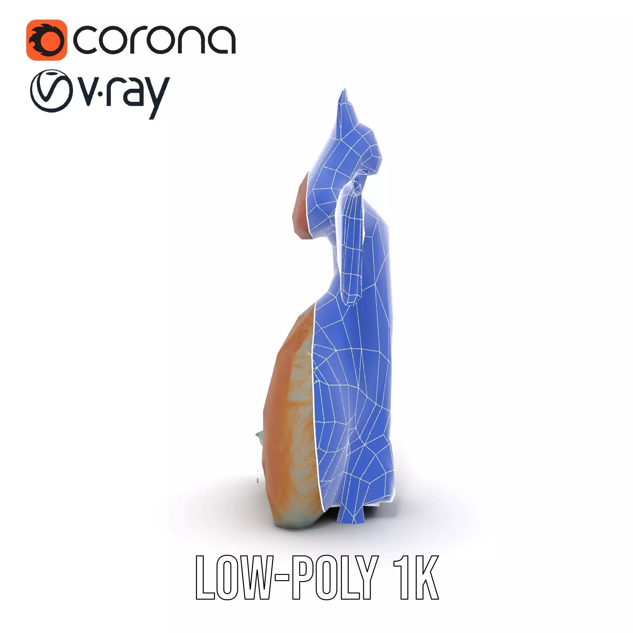 Intrinsic Kitsune Kimono model pack Low-poly 3D model_13