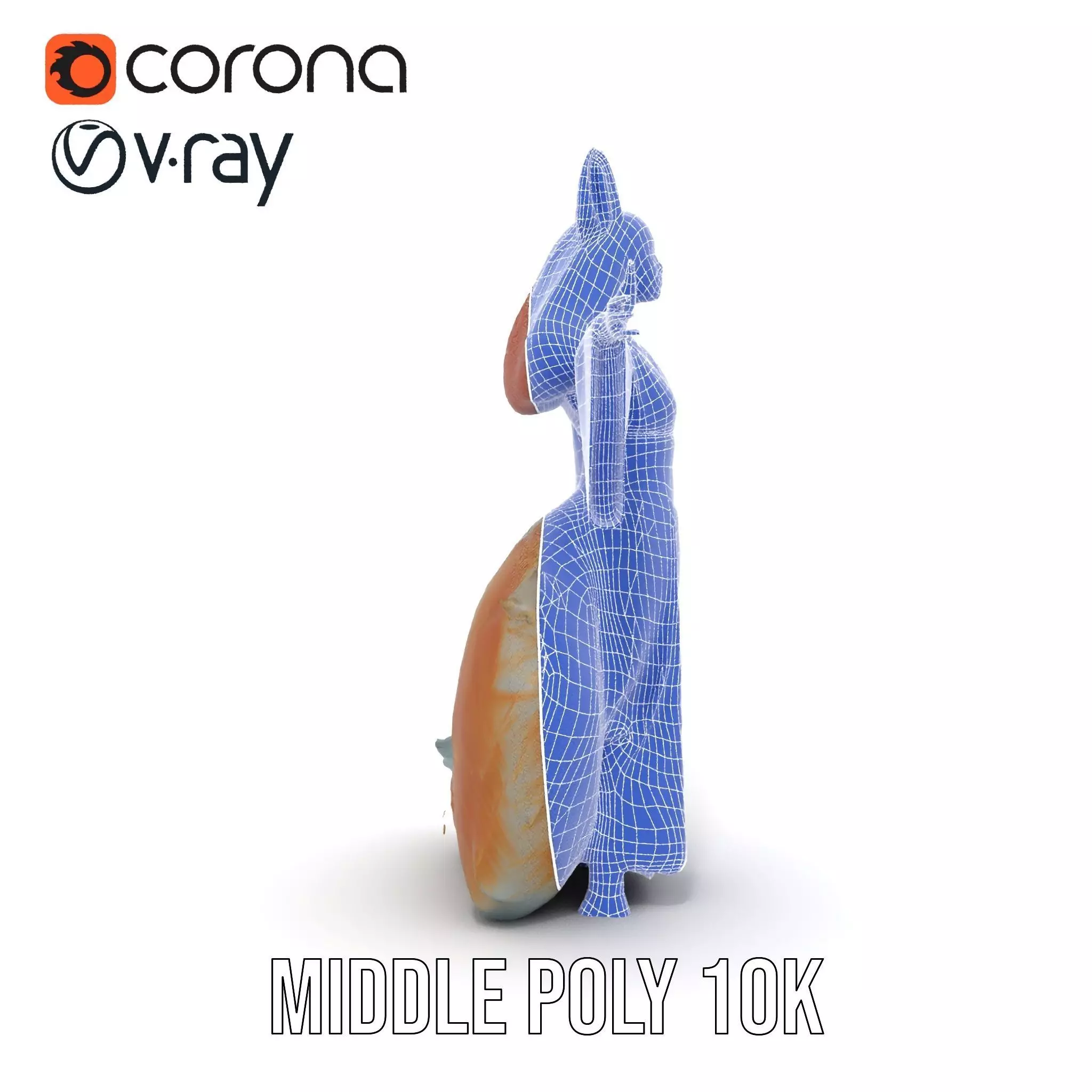 Intrinsic Kitsune Kimono model pack Low-poly 3D model_25