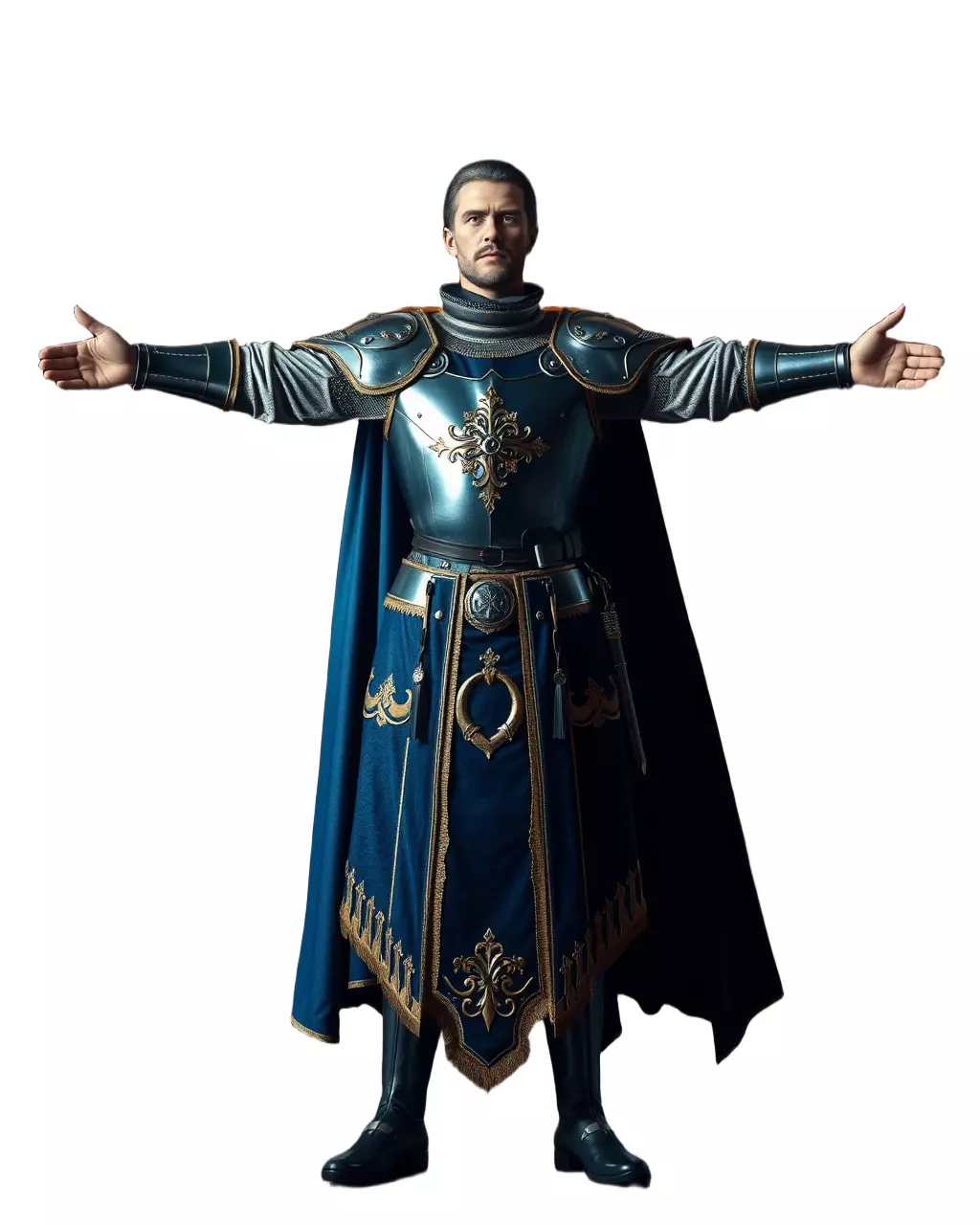 Regal Knight Armor model pack Low-poly 3D model_2