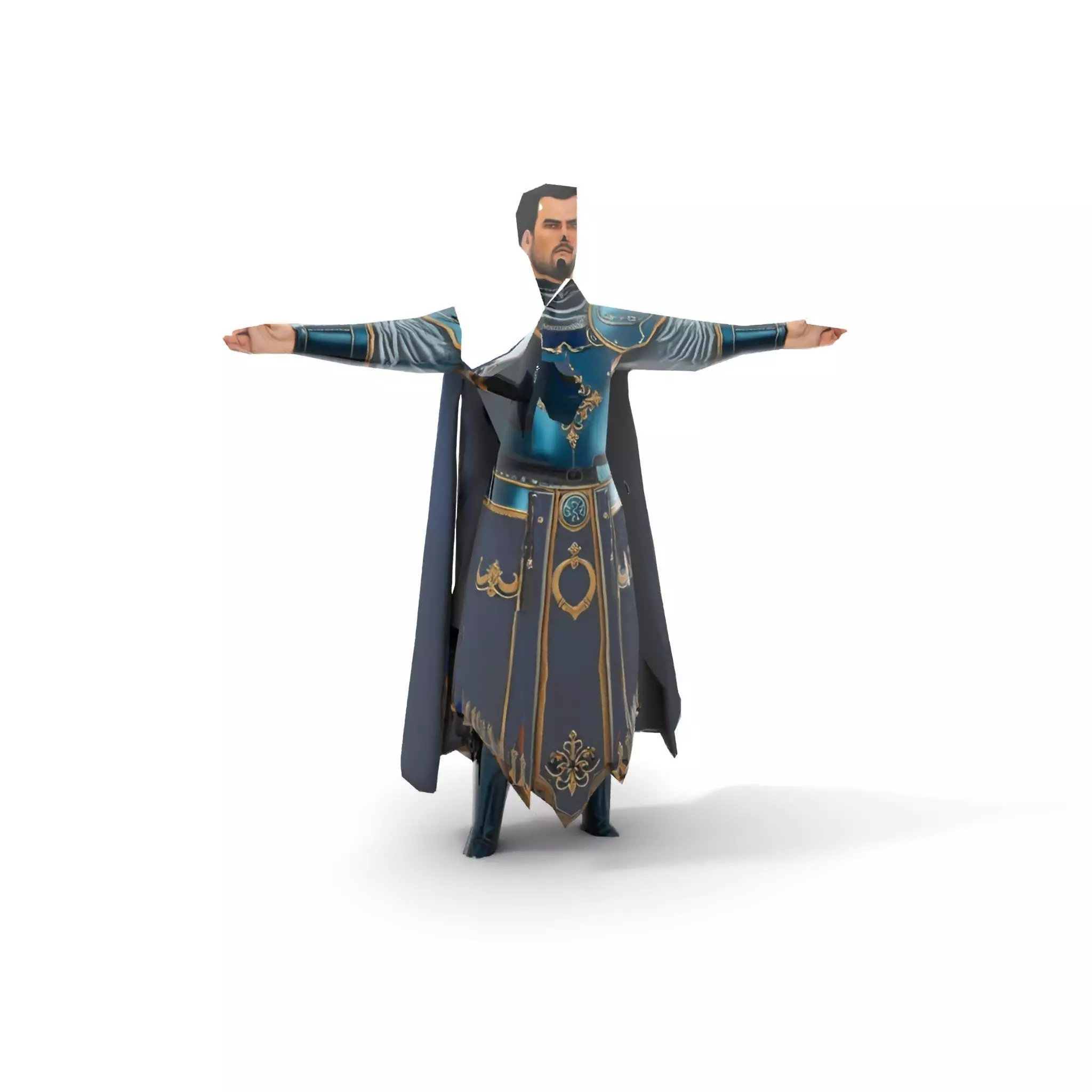 Regal Knight Armor model pack Low-poly 3D model_17