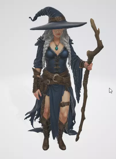 Female Mage 3D Model 3D model | CGTrader