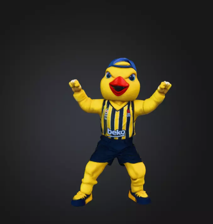 fenerbahce Canary Spirit Figurine Symbol of Energy and Loyalty 3D print model