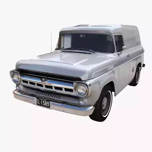 50s American panelvan truck 