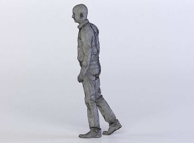 Dave 0296 Man walking towards Camera