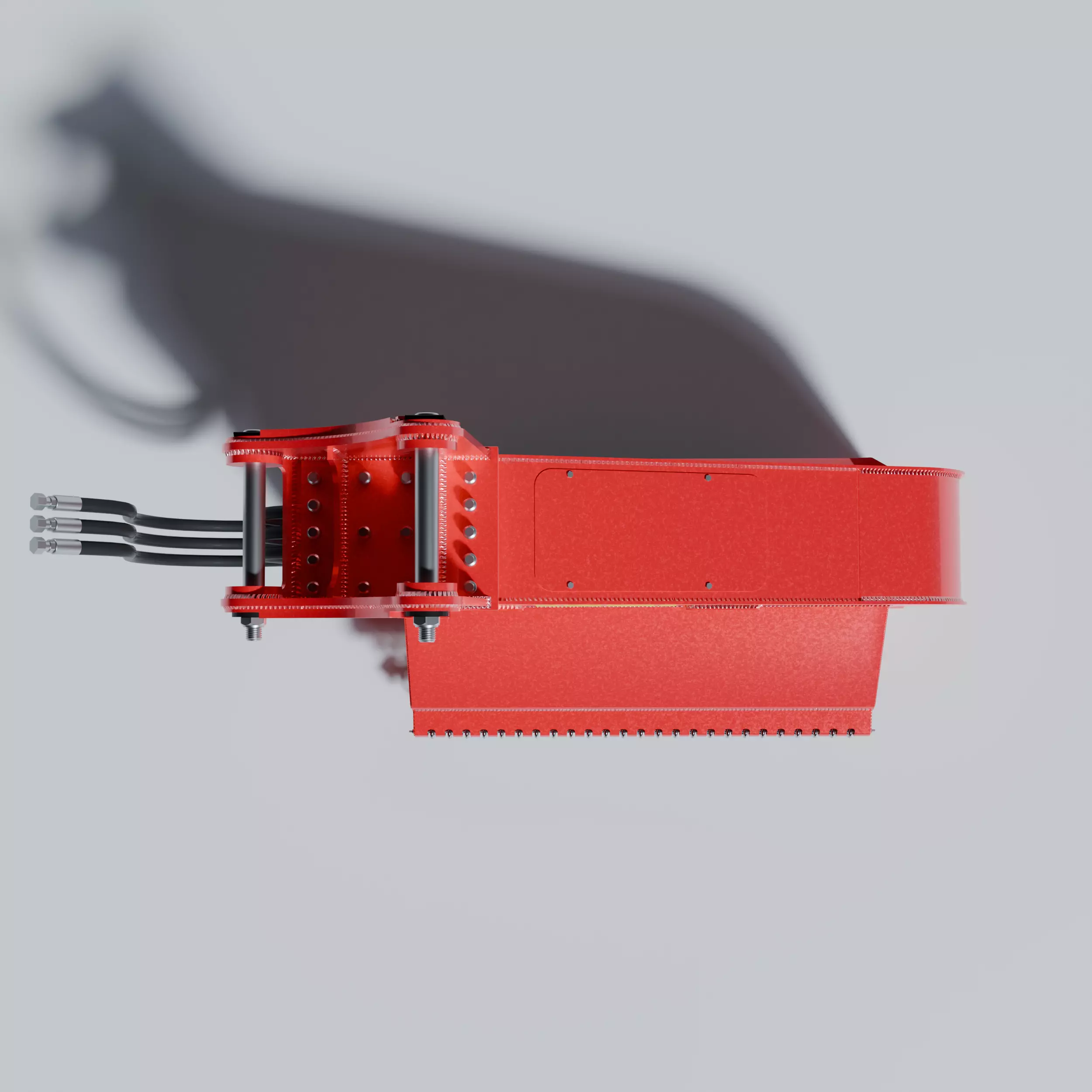 Drum Mulcher Attachment Head QUADCO 3D MODEL Low-poly 3D model_2