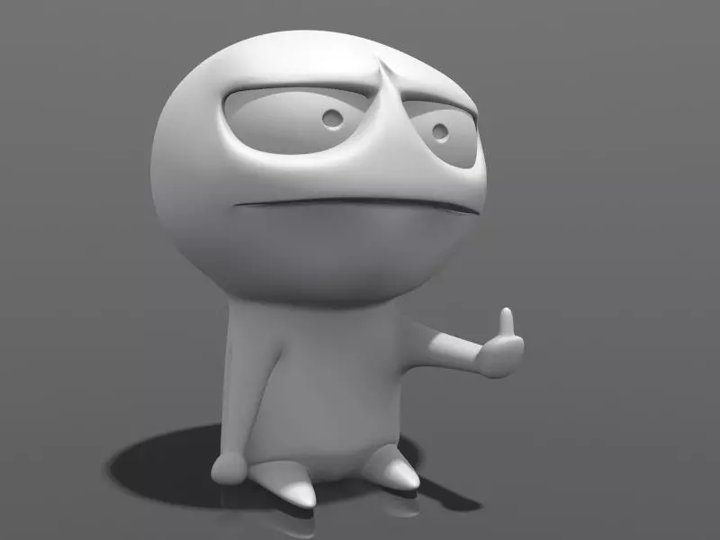 3D Printable - Screw You Low-poly 3D model
