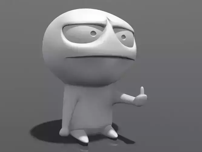 3D Printable - Screw You Low-poly 3D model