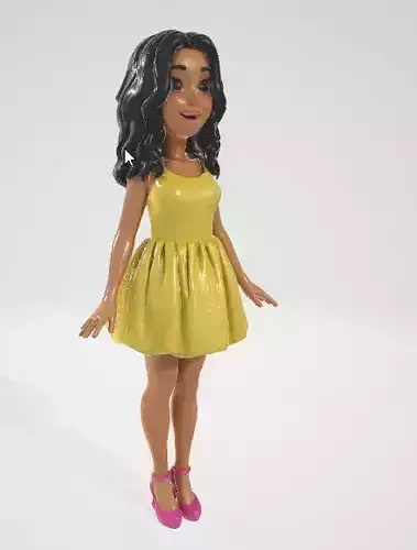 Doll Wearing Yellow