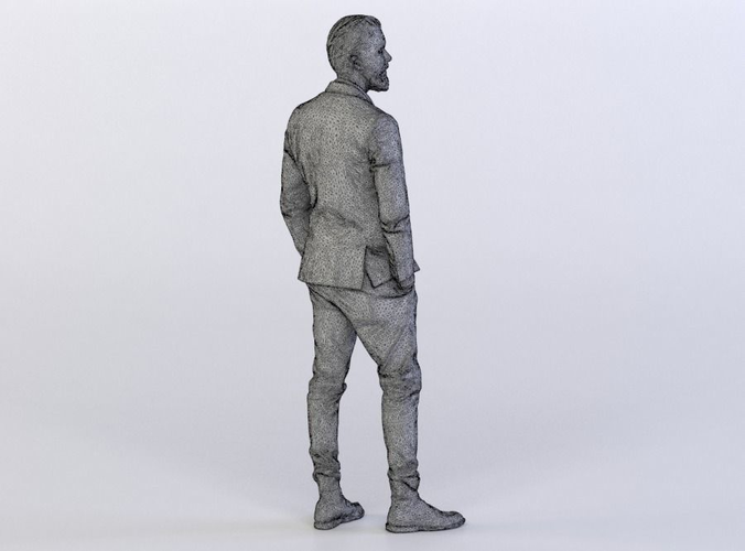 Jacob 0183 Man Standing, Arms in Pockets