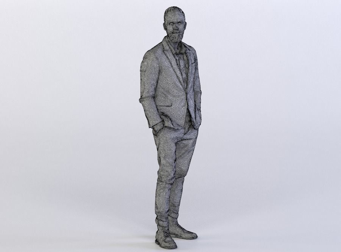 Jacob 0183 Man Standing, Arms in Pockets