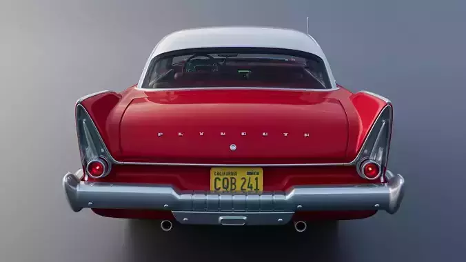 Plymouth Fury 1958 3D print model 7