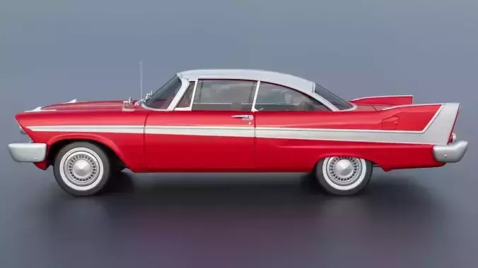 Plymouth Fury 1958 3D print model 4