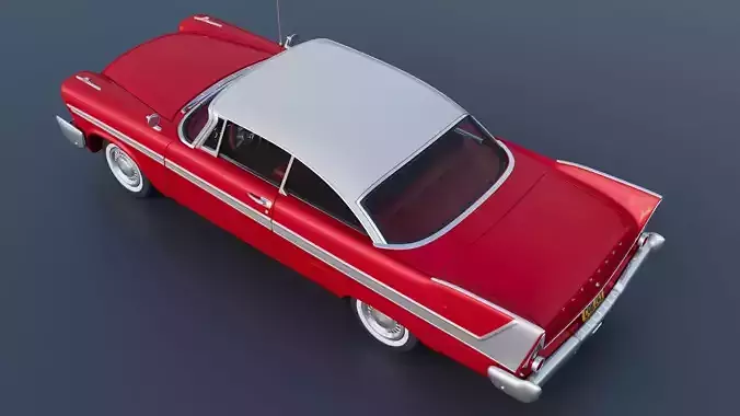 Plymouth Fury 1958 3D print model 6