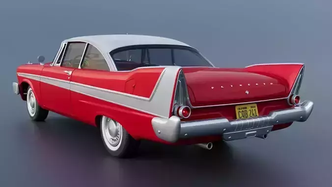 Plymouth Fury 1958 3D print model 5