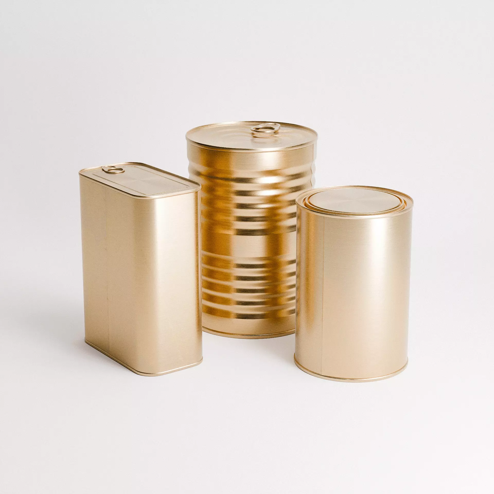 Tin Can Set 02 Low-poly 3D model