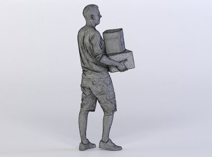 Johnny 0144 Man carrying Boxes