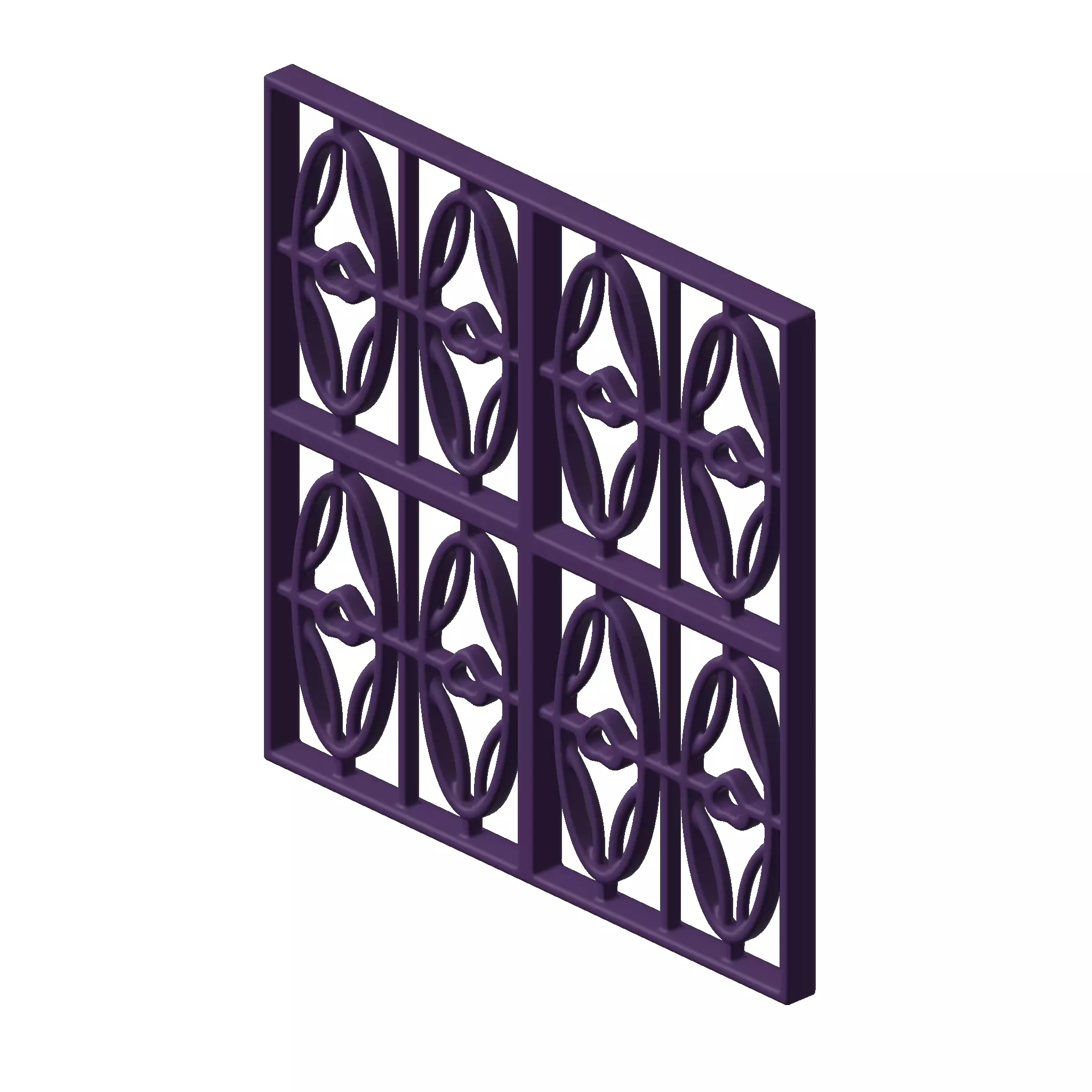 Plastic Exquisite Window Grill Toy 3D model_0