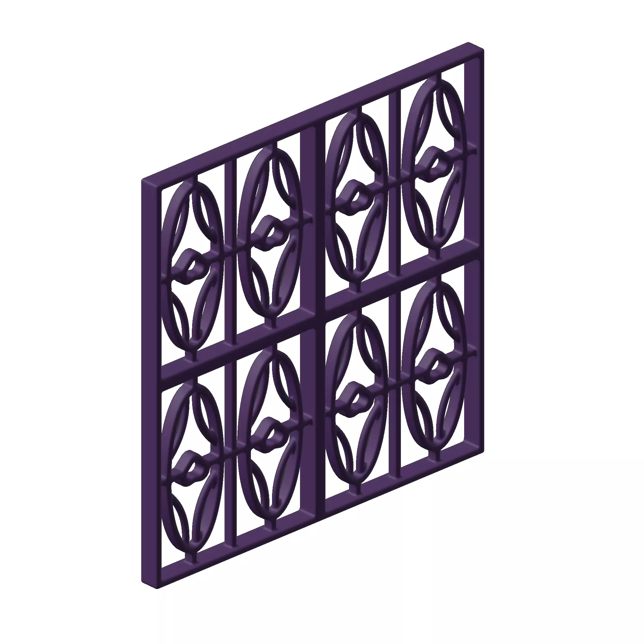 Plastic Exquisite Window Grill Toy 3D model_1