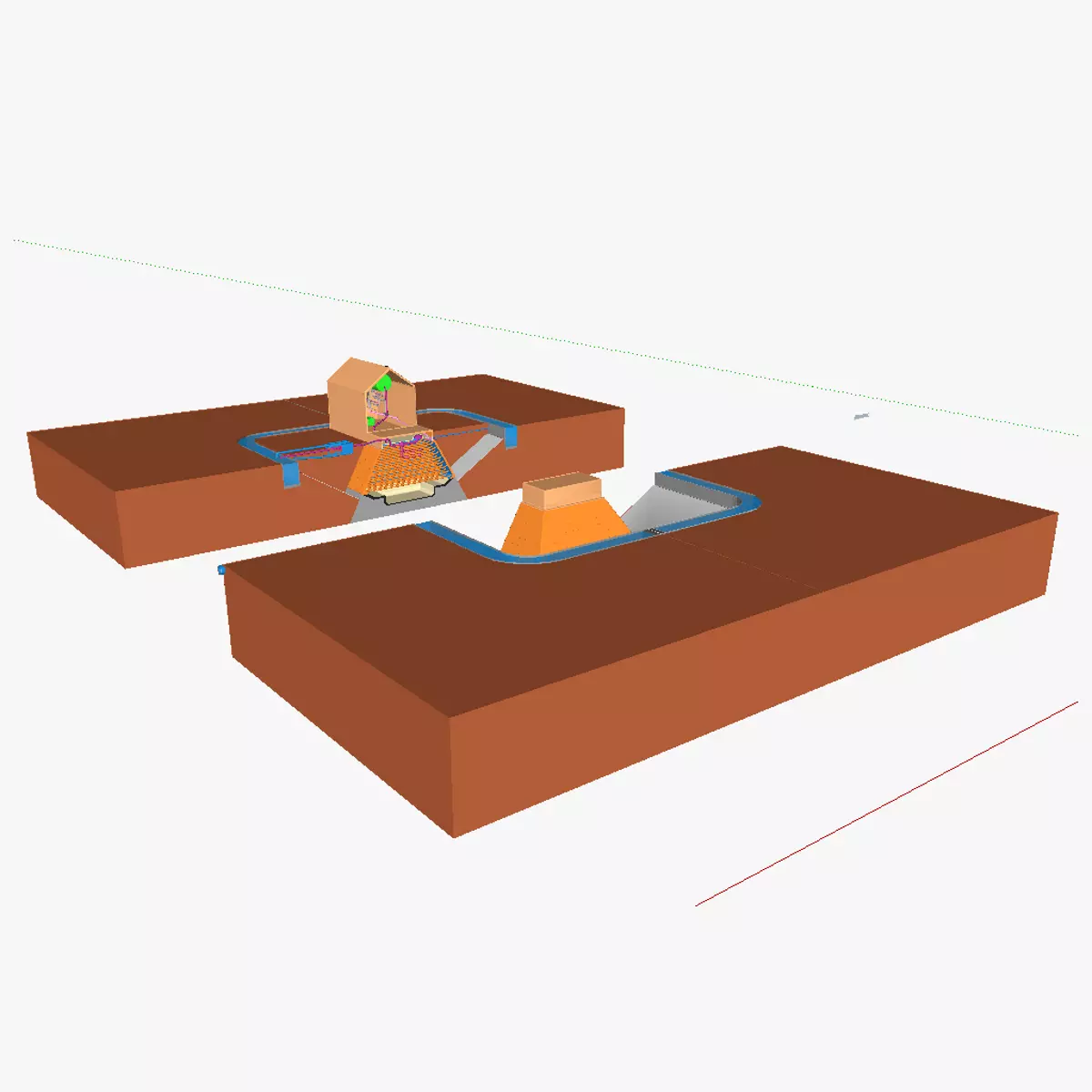 AT solar power tower 1A 3D model