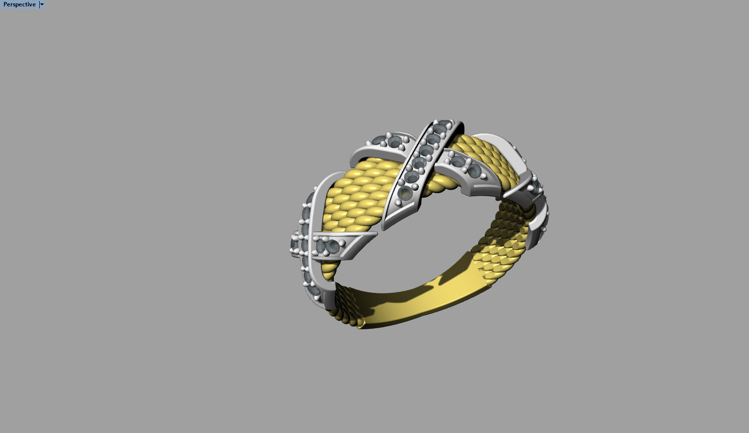 Ring with Filigran 3D print model_8