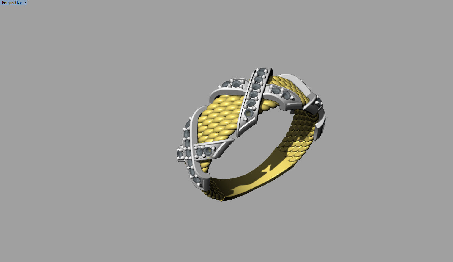 Ring with Filigran 3D print model_4