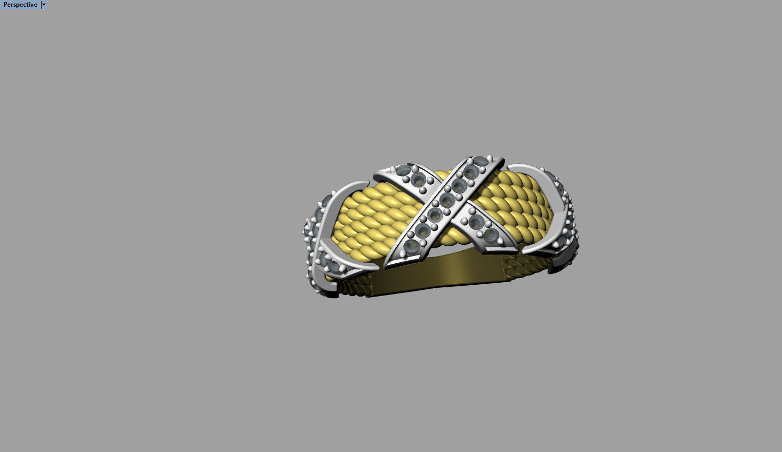 Ring with Filigran 3D print model_6