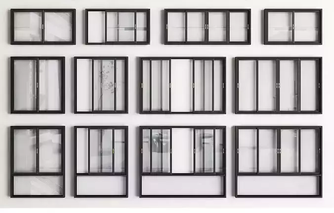 modern windows glass Sliding Architecture
