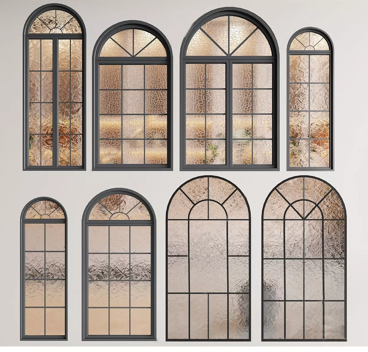 modern windows glass Sliding Architecture 3D model