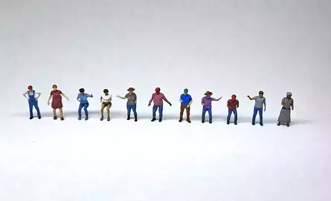 HO Scale Trucker Figures