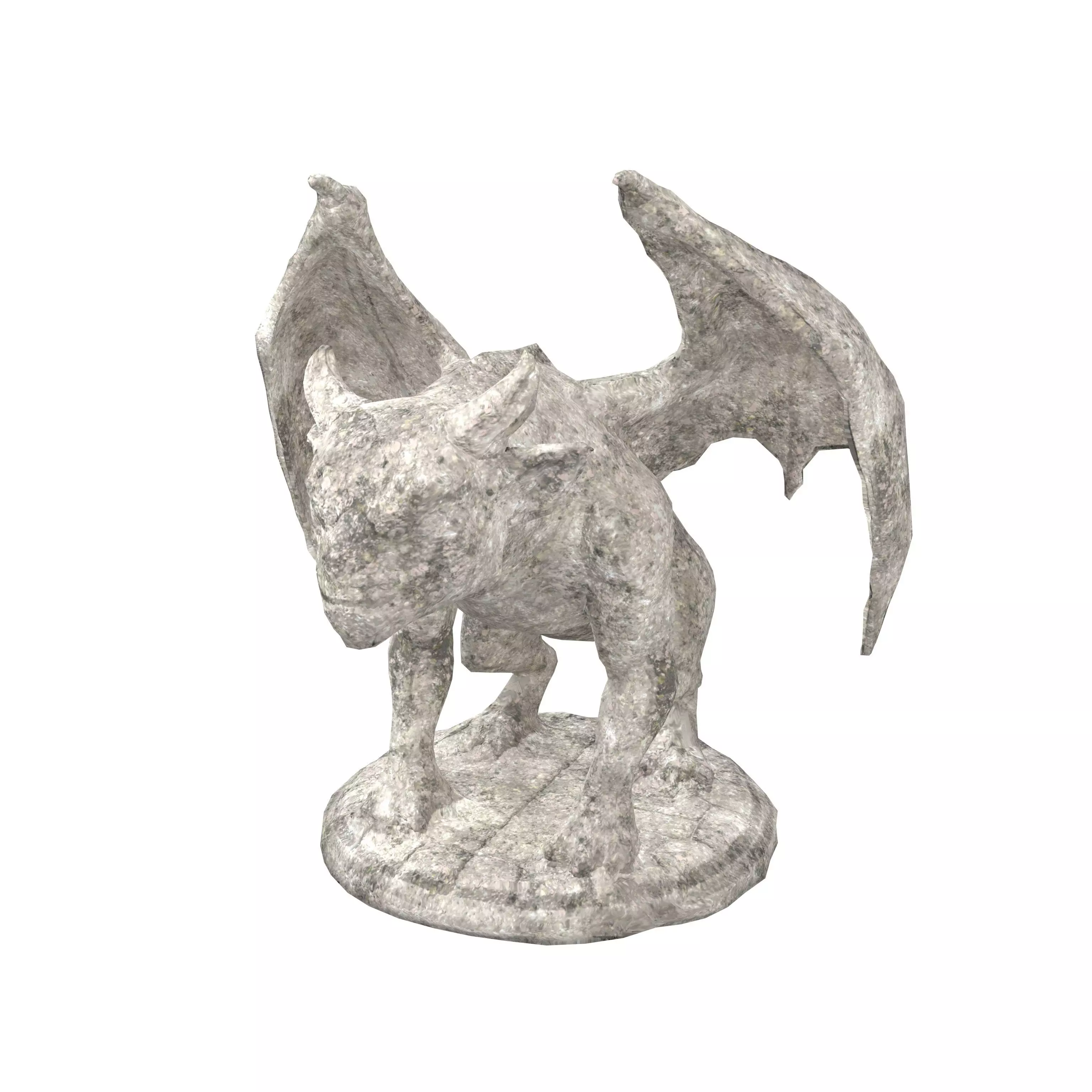 Cartoon Gargoyle v1 001 Low-poly 3D model