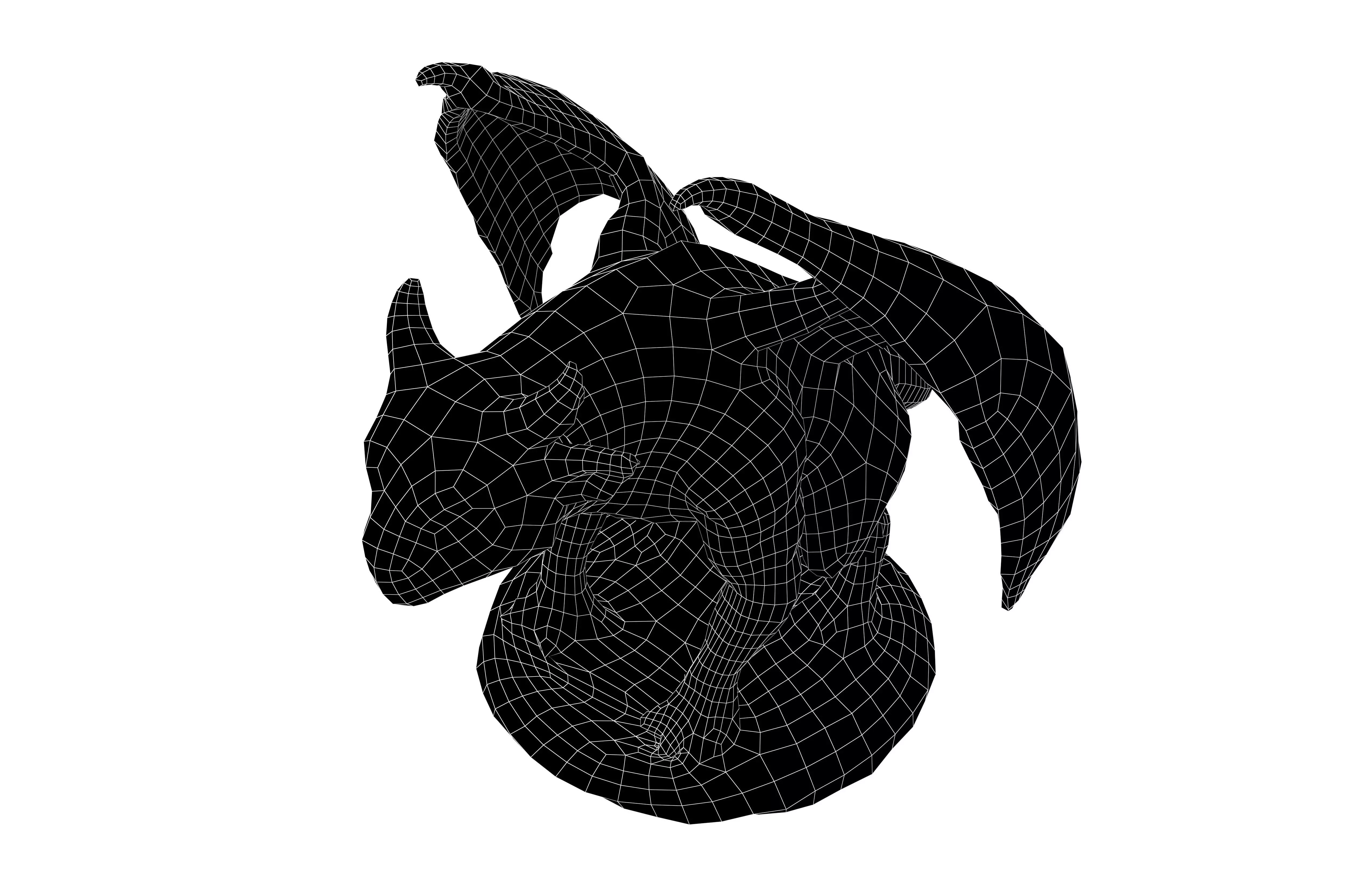 Cartoon Gargoyle v1 002 Low-poly 3D model_7