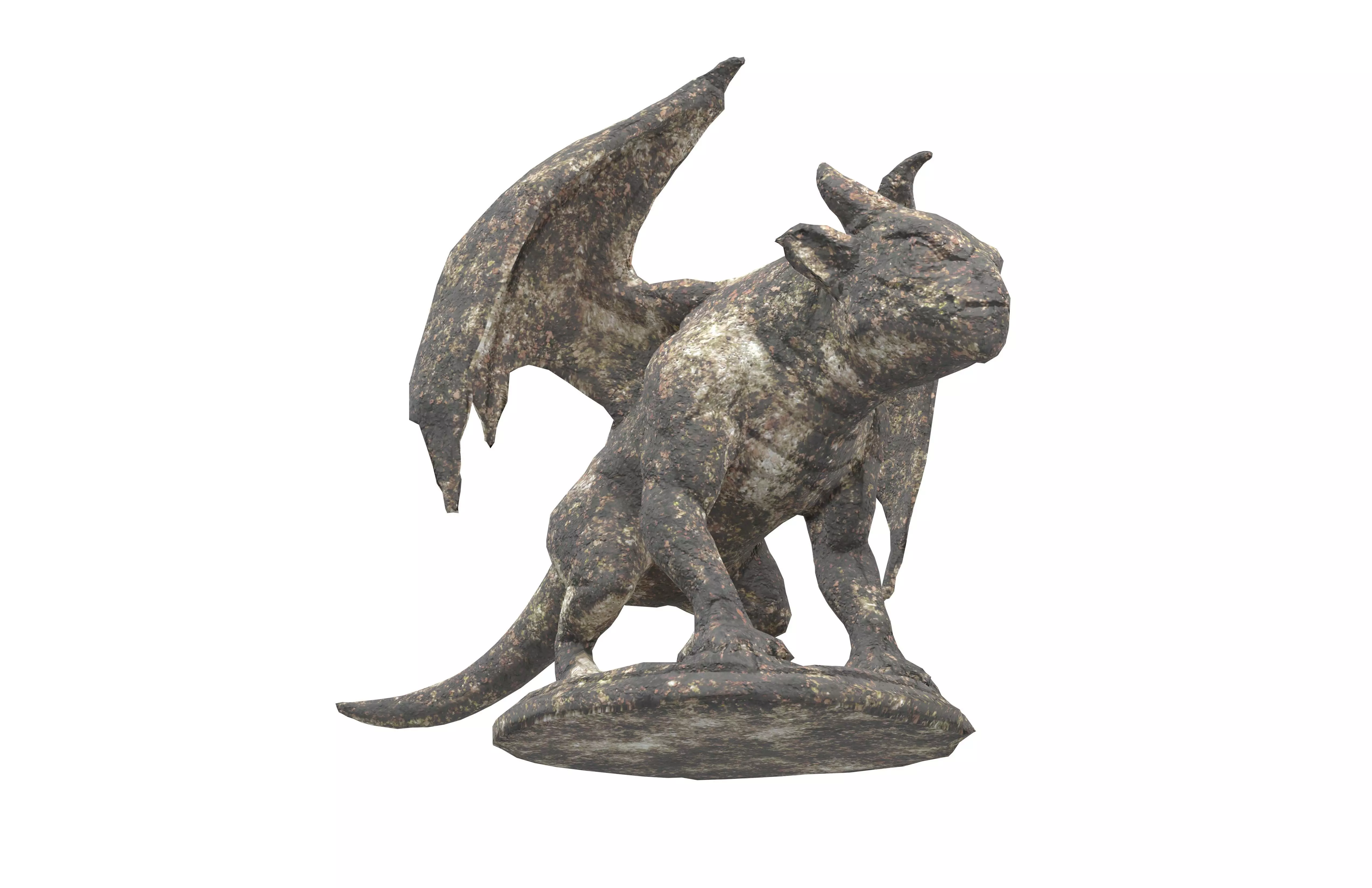 Cartoon Gargoyle v1 002 Low-poly 3D model_3