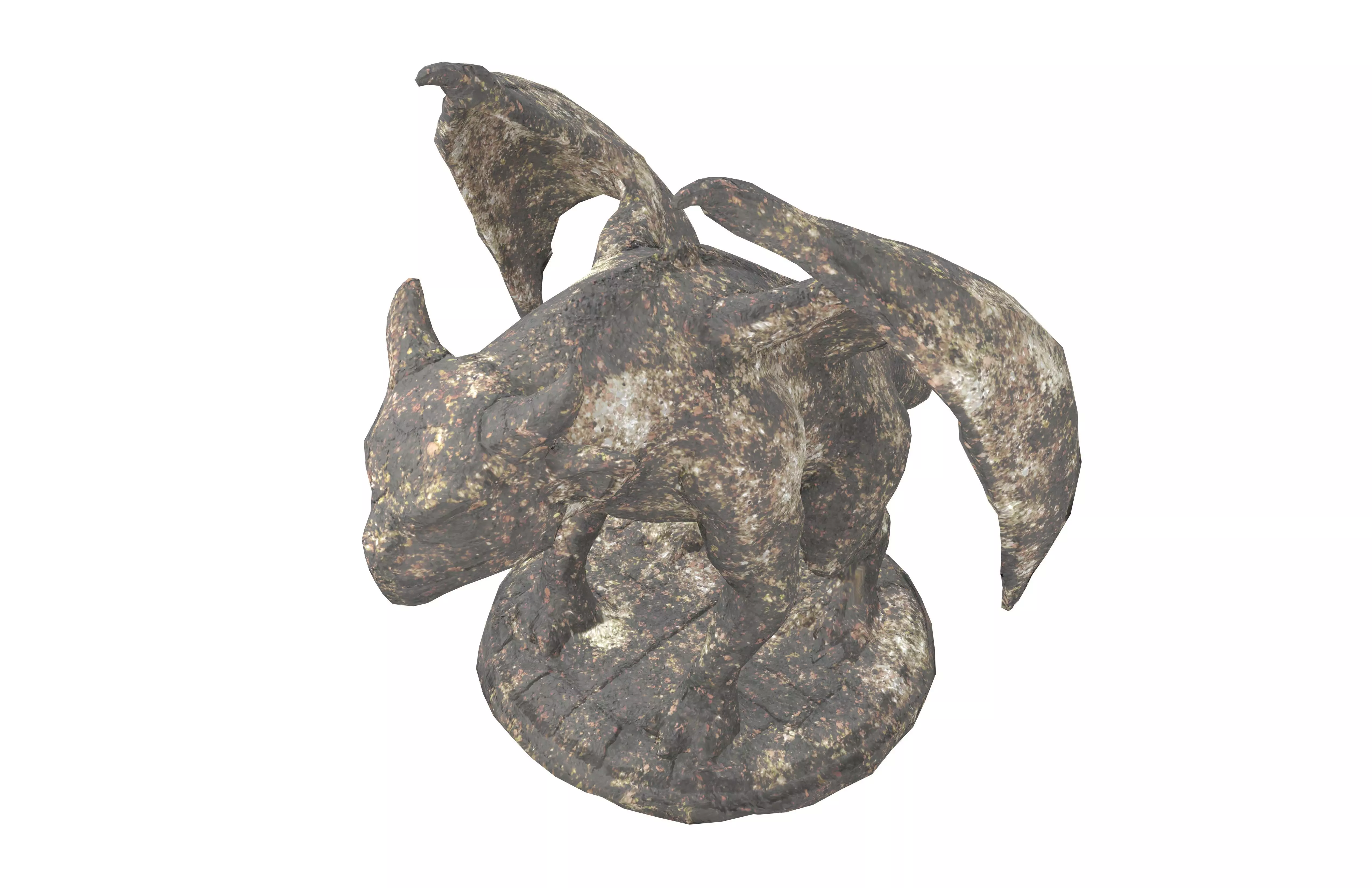 Cartoon Gargoyle v1 002 Low-poly 3D model_2