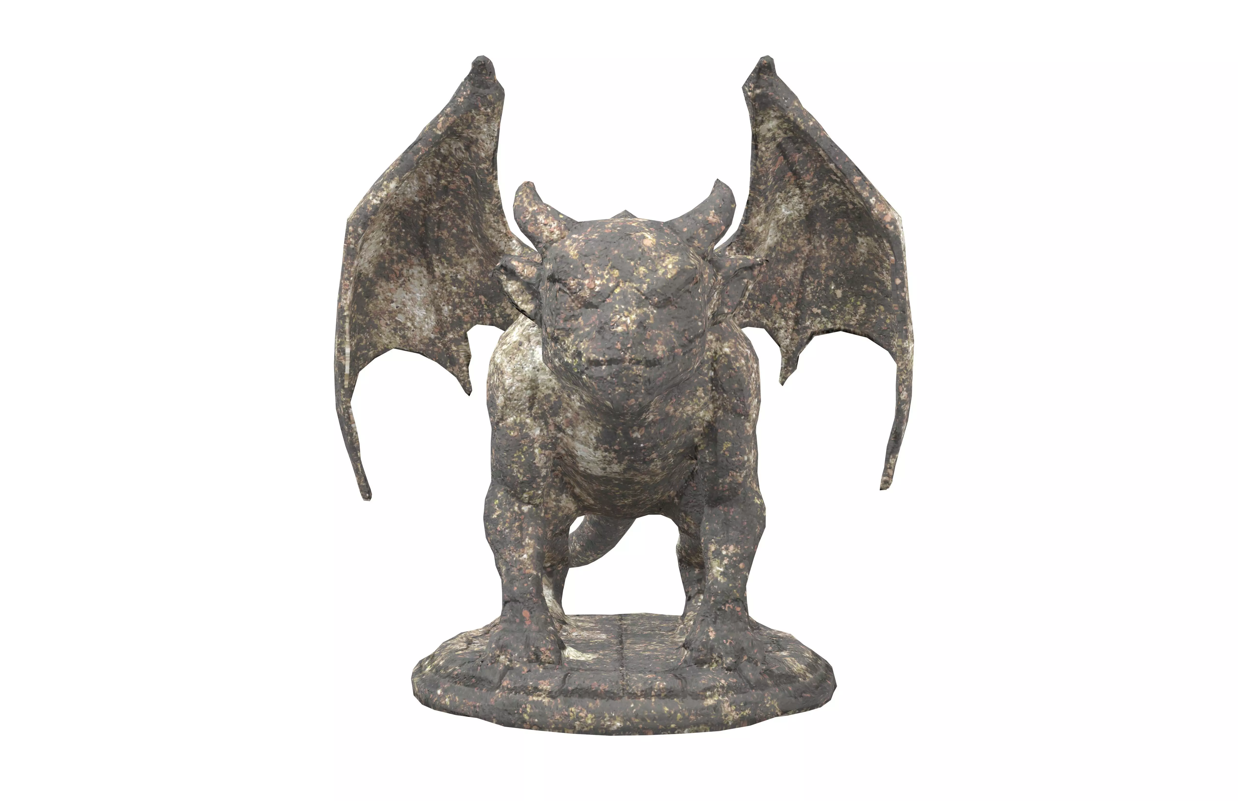 Cartoon Gargoyle v1 002 Low-poly 3D model_1