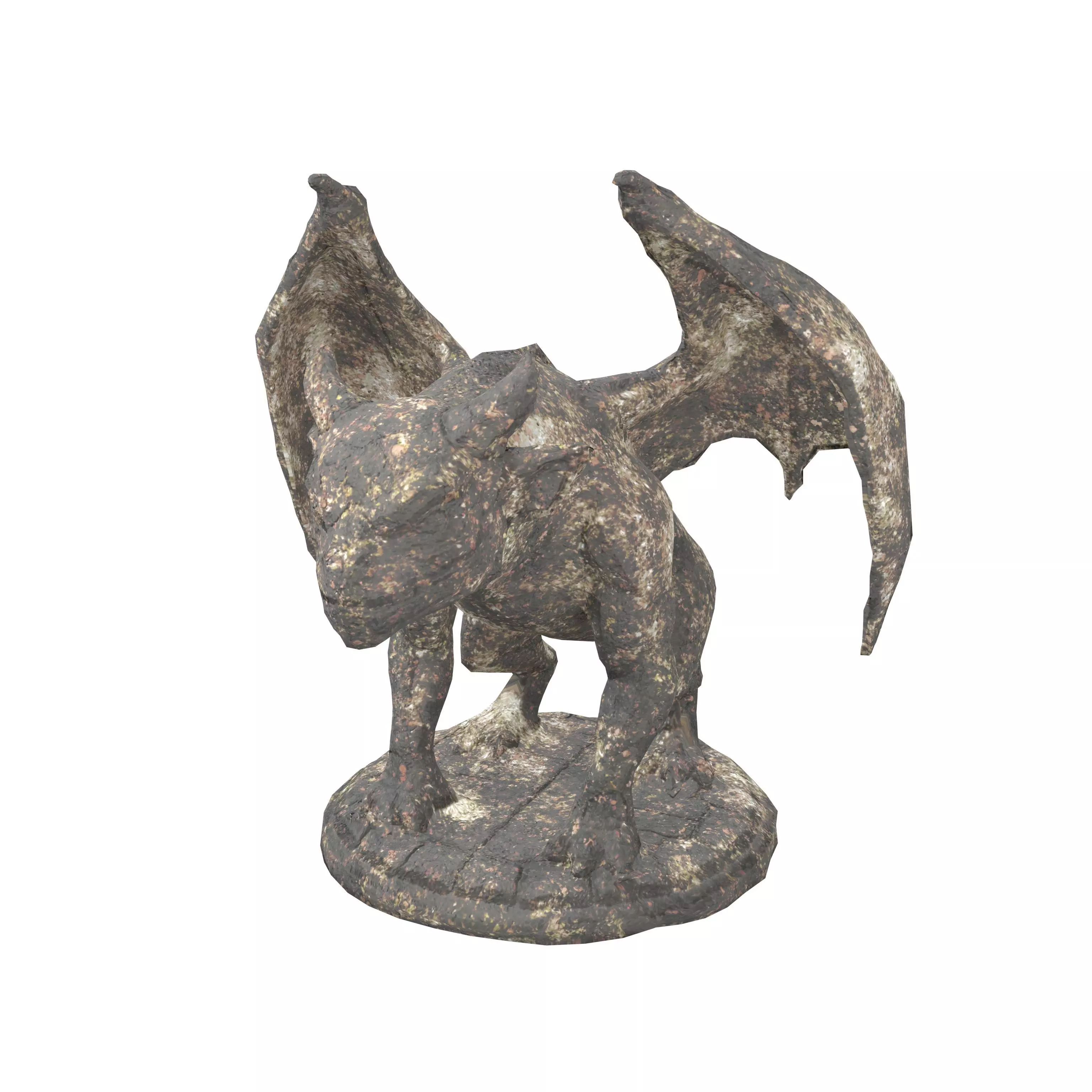 Cartoon Gargoyle v1 002 Low-poly 3D model_0