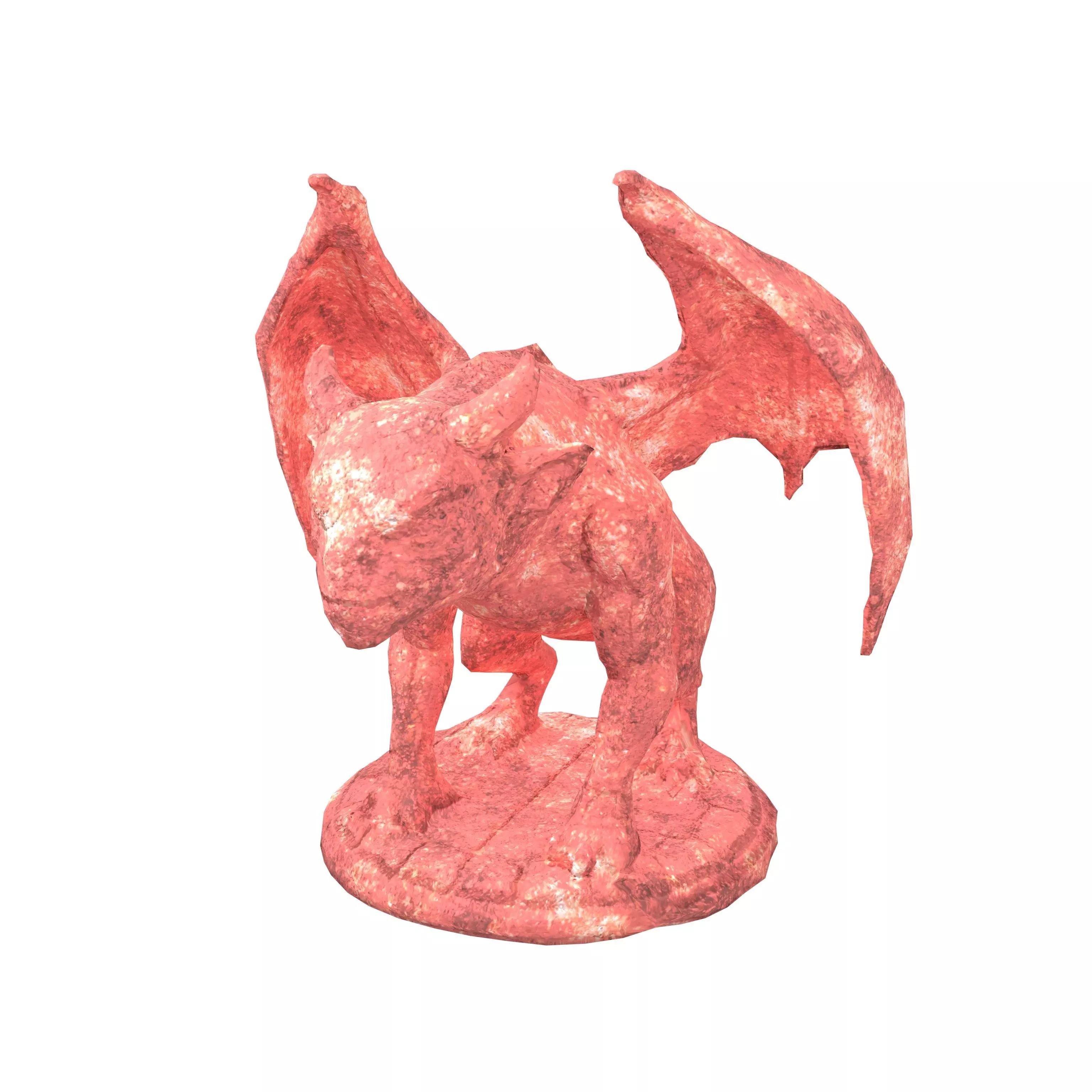 Cartoon Gargoyle v1 003 Low-poly 3D model